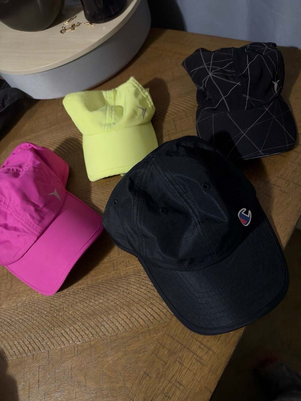 Champion Baseball Cap Black OSFM Adjustable Lightweight Polyester